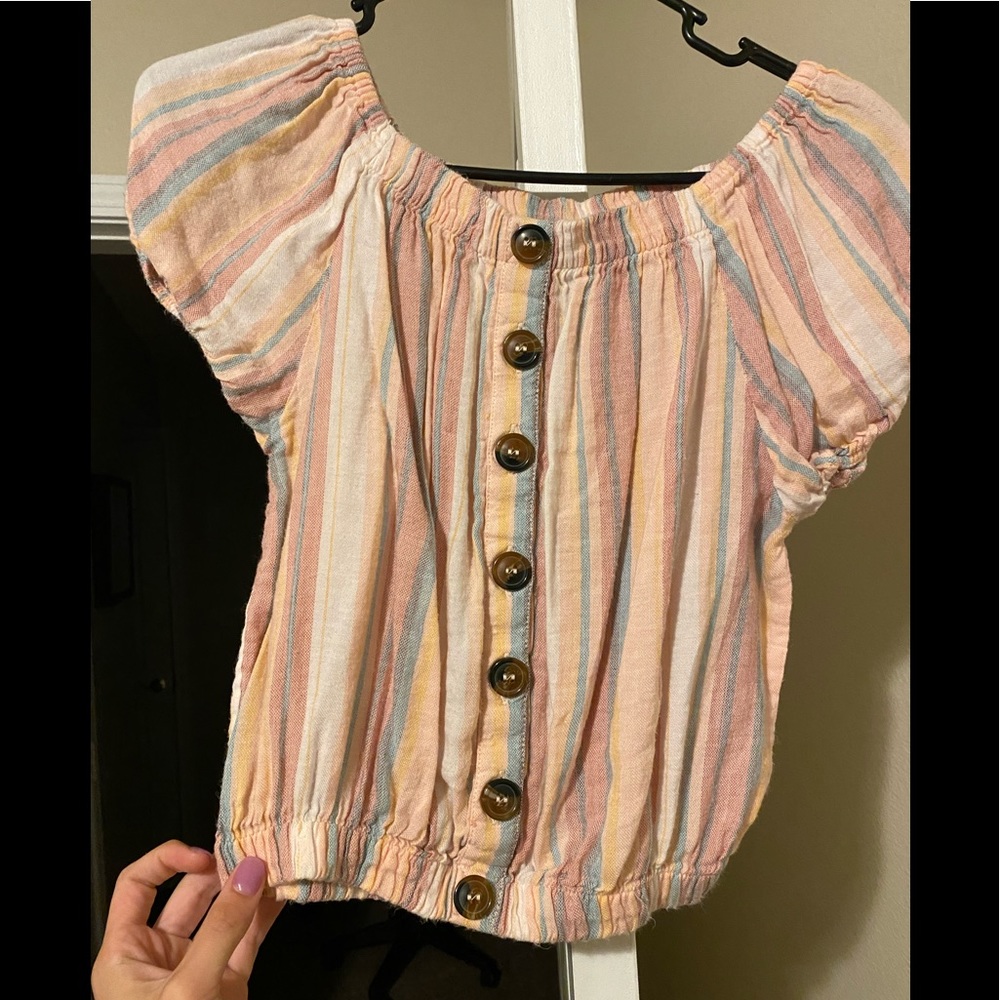 off the shoulder crop top